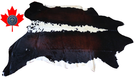 200212- Cowhide Rug Tapis Peau de Vache SUPER BIG SIZE XXXL - Collection Quebecuir Premium