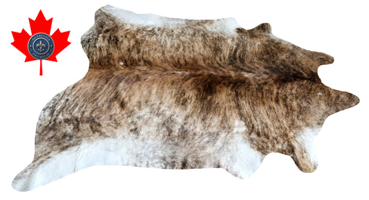 200231- Cowhide Rug Tapis Peau de Vache SUPER BIG SIZE XXXL - Collection Quebecuir Premium