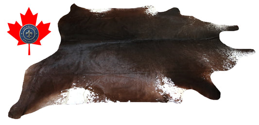 200235- Cowhide Rug Tapis Peau de Vache SUPER BIG SIZE XXXL - Collection Quebecuir Premium