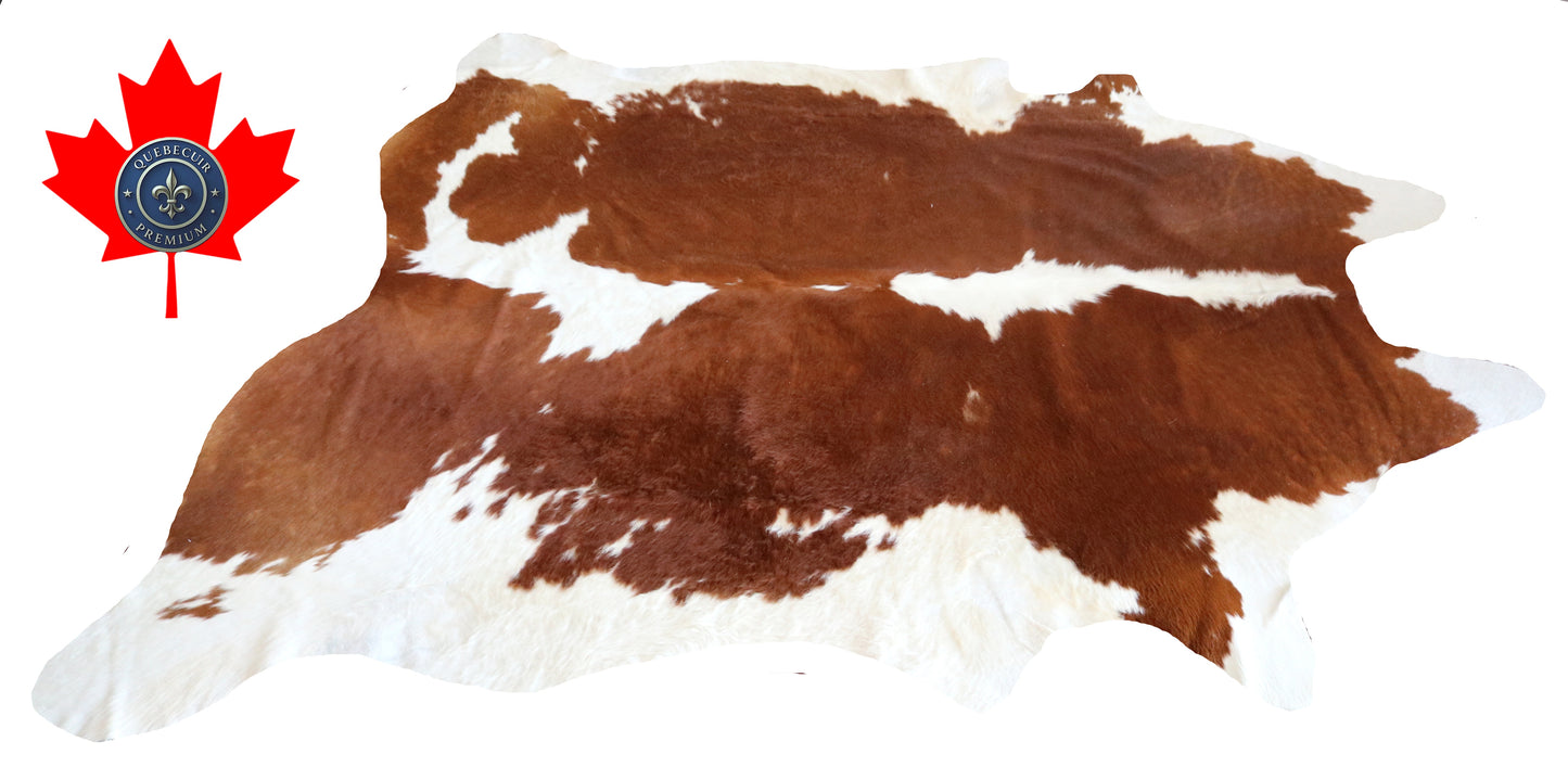 200290- Cowhide Rug Tapis Peau de Vache SUPER BIG SIZE XXXL - Collection Quebecuir Premium