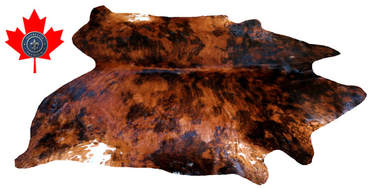 200304- Cowhide Rug Tapis Peau de Vache SUPER BIG SIZE XXXL - Collection Quebecuir Premium