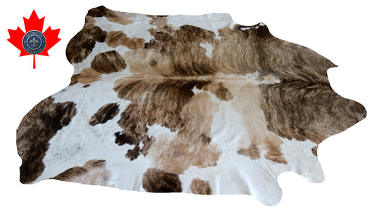 200316- Cowhide Rug Tapis Peau de Vache SUPER BIG SIZE XXXL - Collection Quebecuir Premium