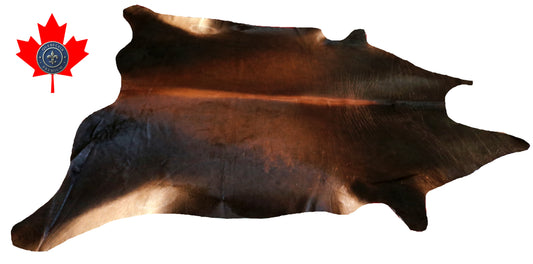 200325- Cowhide Rug Tapis Peau de Vache SUPER BIG SIZE XXXL - Collection Quebecuir Premium