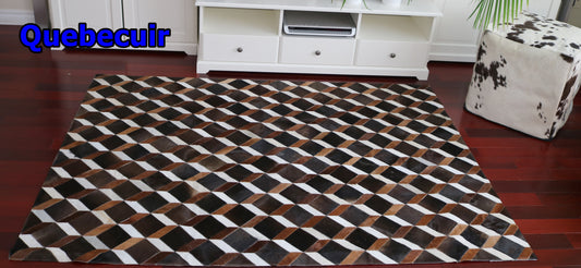 98446 Cowhide rug Tapis Peau de Vache PATCHWORK Collection Quebecuir Premium