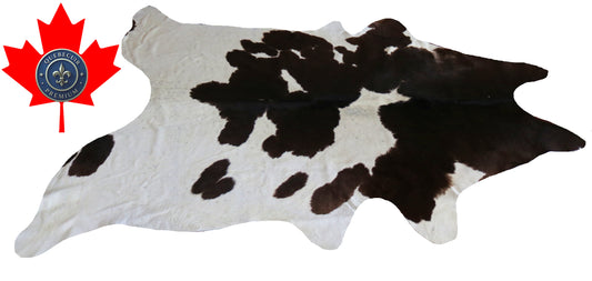 200350- Cowhide Rug Tapis Peau de Vache -Collection Quebecuir Premium
