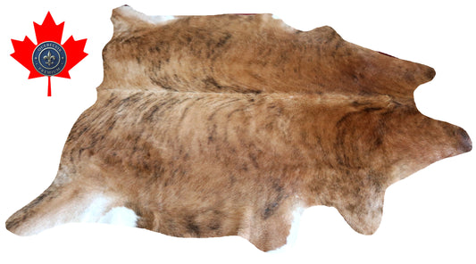 200358- Cowhide Rug Tapis Peau de Vache -Collection Quebecuir Premium