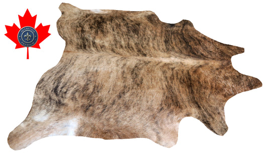 200360- Cowhide Rug Tapis Peau de Vache -Collection Quebecuir Premium