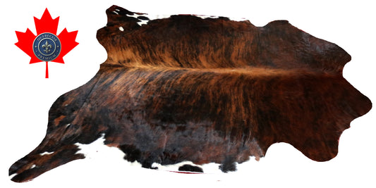 200386- Cowhide Rug Tapis Peau de Vache SUPER BIG SIZE XXXL - Collection Quebecuir Premium