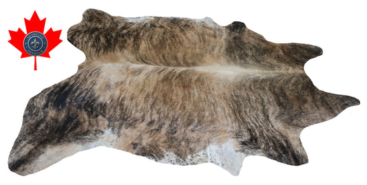 200404- Cowhide Rug Tapis Peau de Vache SUPER BIG SIZE XXXL - Collection Quebecuir Premium