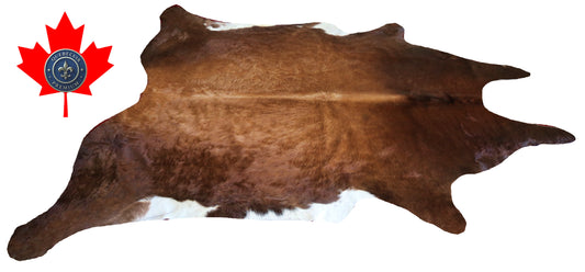 200406- Cowhide Rug Tapis Peau de Vache SUPER BIG SIZE XXXL - Collection Quebecuir Premium