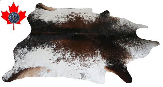 300005- Cowhide Rug Tapis Peau de Vache -BIG SIZE XL Collection Quebecuir Premium