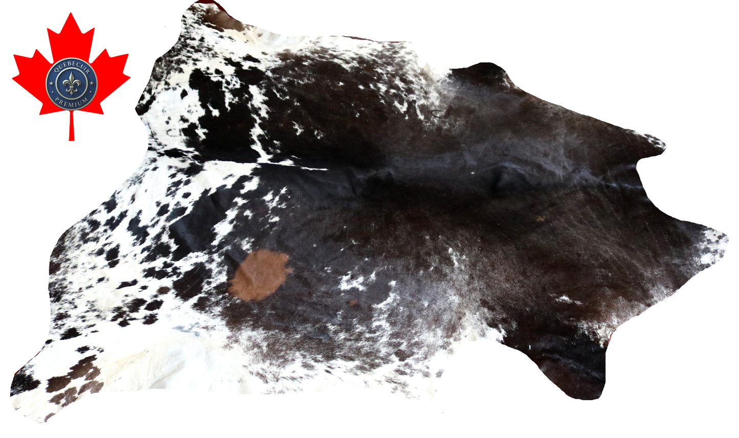 99051- Exotic Cowhide Rug Tapis Peau de Vache -BIG SIZE XL Collection Quebecuir Premium