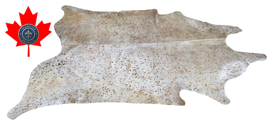 300135 - Cowhide Rug Tapis Peau de Vache   GOLDEN  METALLIC SUPER  BIG  SIZE XXXL - Collection Quebecuir Premium