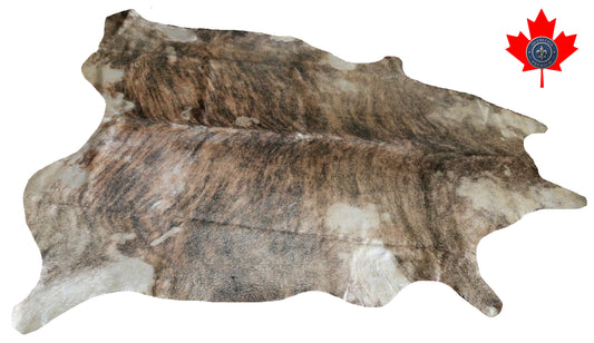 300156 - Cowhide Rug Tapis Peau de Vache  GOLDEN  METALLIC  - Collection Quebecuir Premium