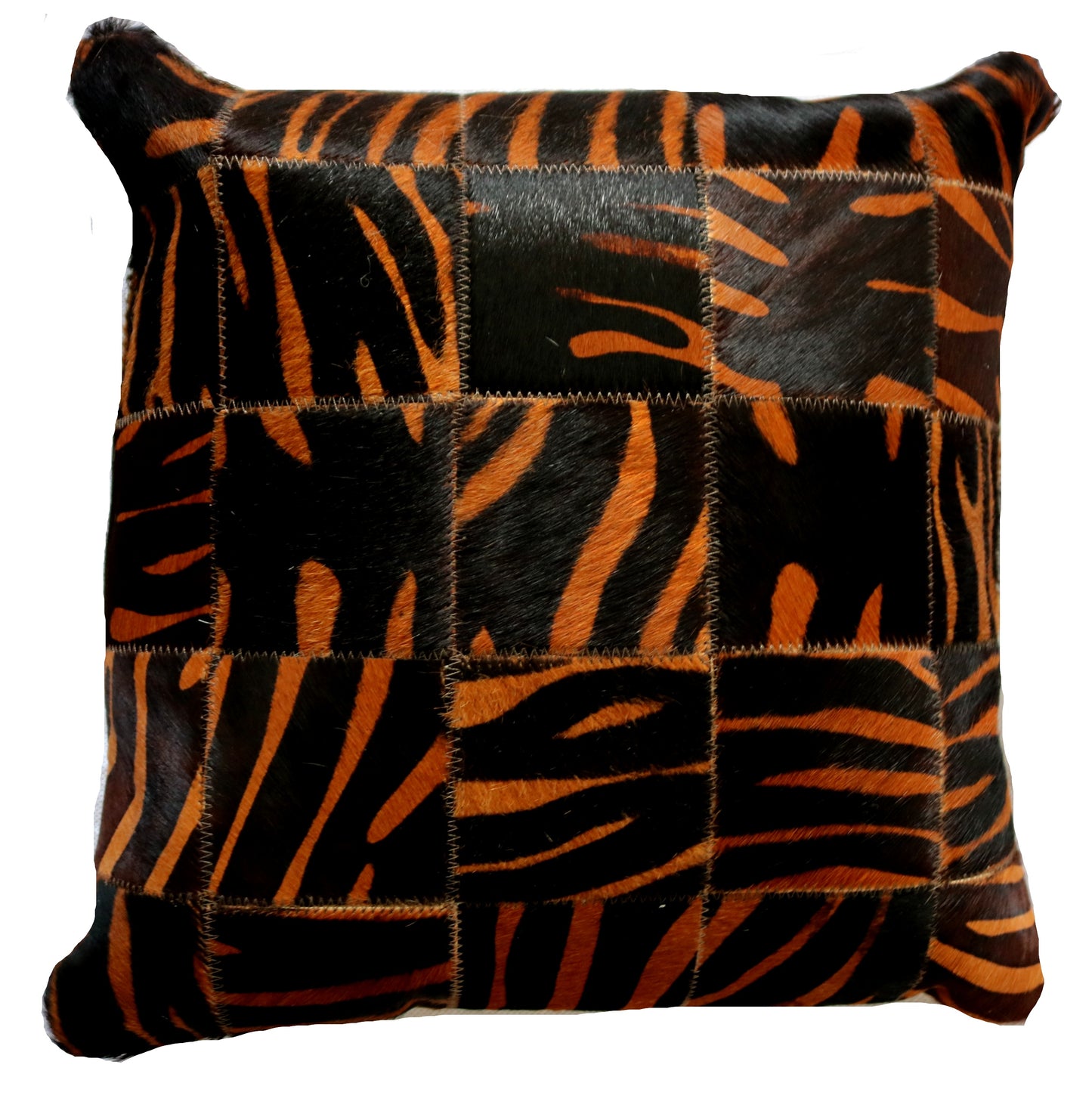 300173  Coussin  Peau de Vache Cowhide Pillow  Collection Quebecuir Premium