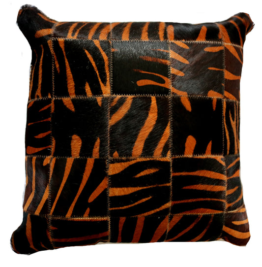 300173  Coussin  Peau de Vache Cowhide Pillow  Collection Quebecuir Premium