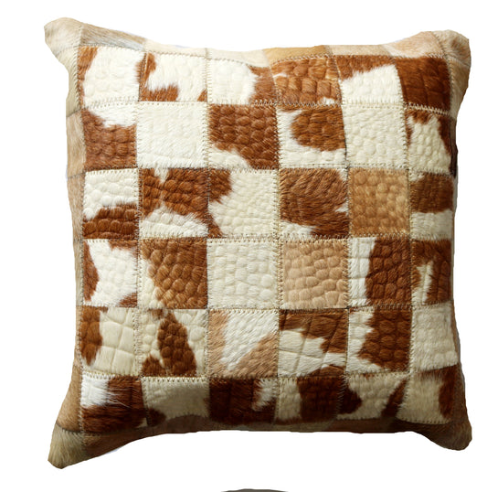 300181  Coussin  Peau de Vache Cowhide Pillow  Collection Quebecuir Premium