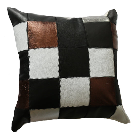 300183  Coussin  Peau de Vache Cowhide Pillow  Collection Quebecuir Premium