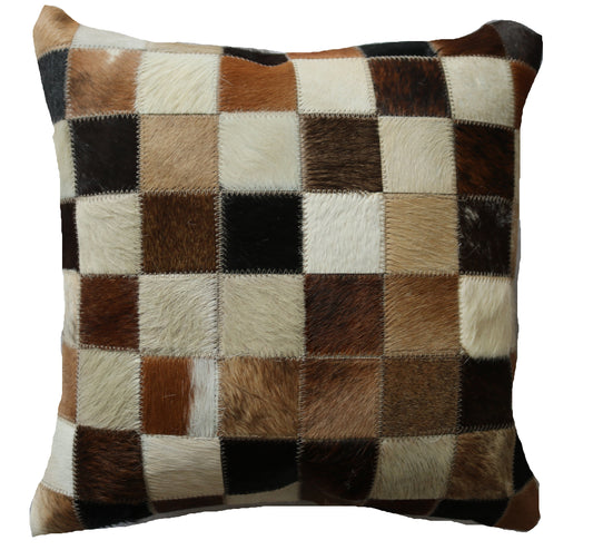 300186  Coussin  Peau de Vache Cowhide Pillow  Collection Quebecuir Premium