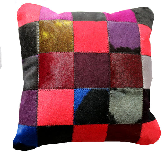 300190  Coussin  Peau de Vache Cowhide Pillow  Collection Quebecuir Premium