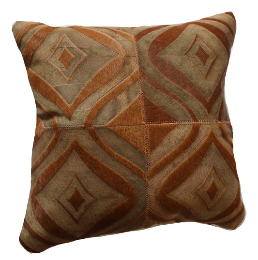 300220  Coussin  Peau de Vache Cowhide Pillow  Collection Quebecuir Premium