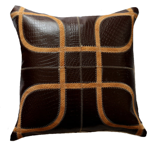 300235 Coussin  Peau de Vache Cowhide Pillow  Collection Quebecuir Premium