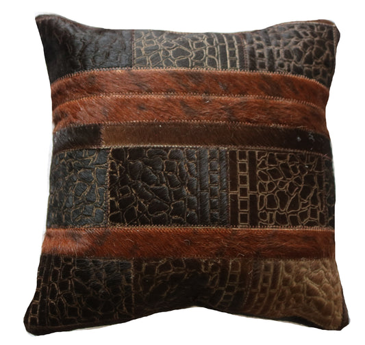 300308 Coussin  Peau de Vache Cowhide Pillow  Collection Quebecuir Premium