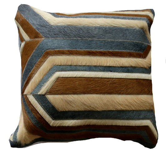 300322 Coussin  Peau de Vache Cowhide Pillow  Collection Quebecuir Premium