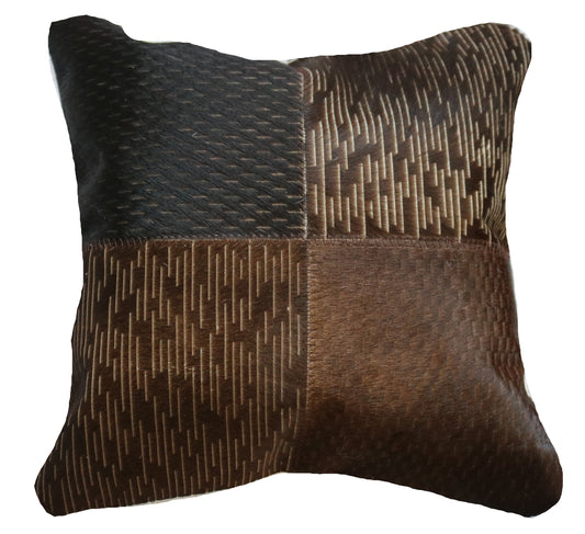 300419 Coussin  Peau de Vache Cowhide Pillow  Collection Quebecuir Premium
