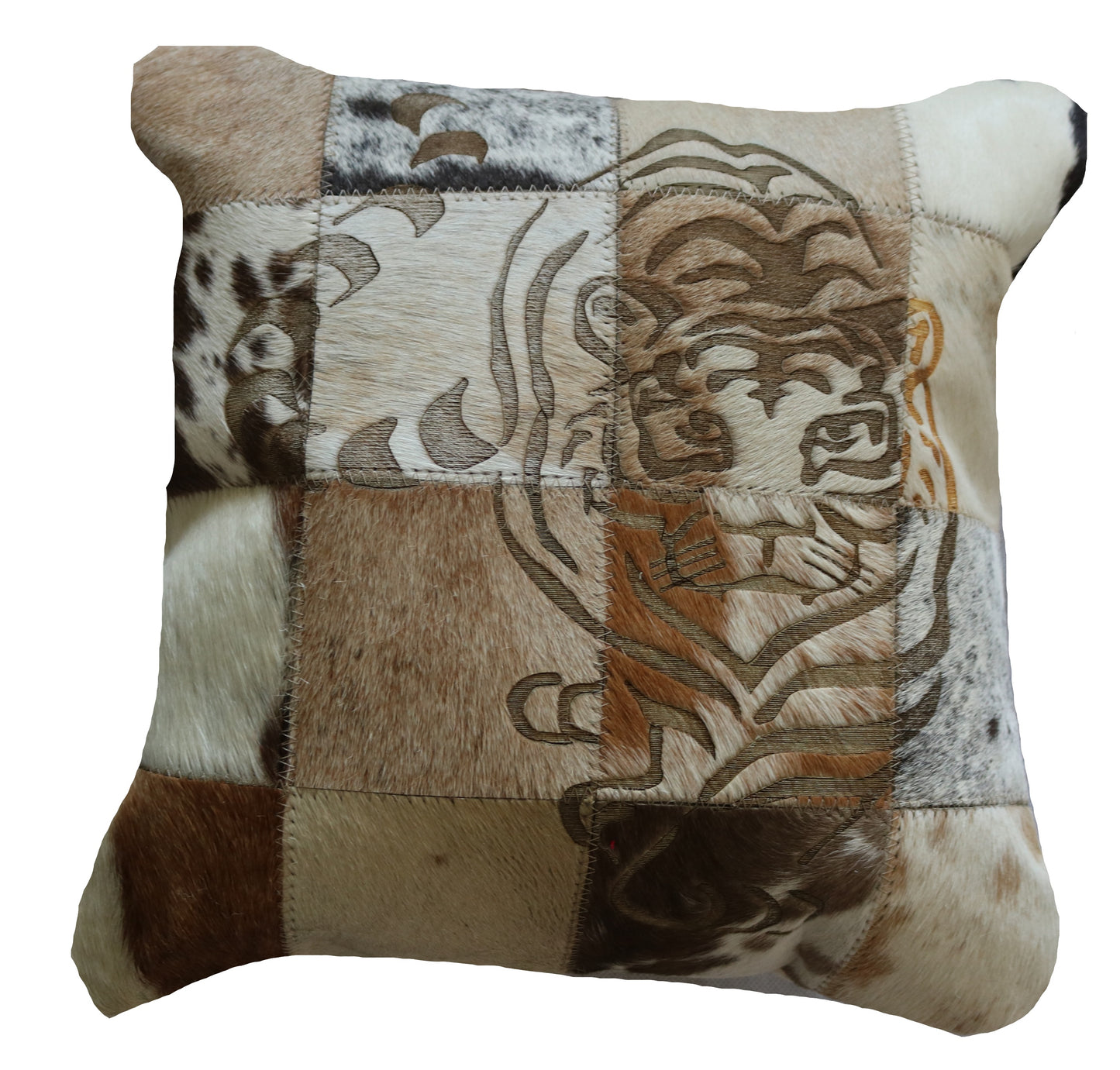 300425 Coussin  Peau de Vache Cowhide Pillow  Collection Quebecuir Premium