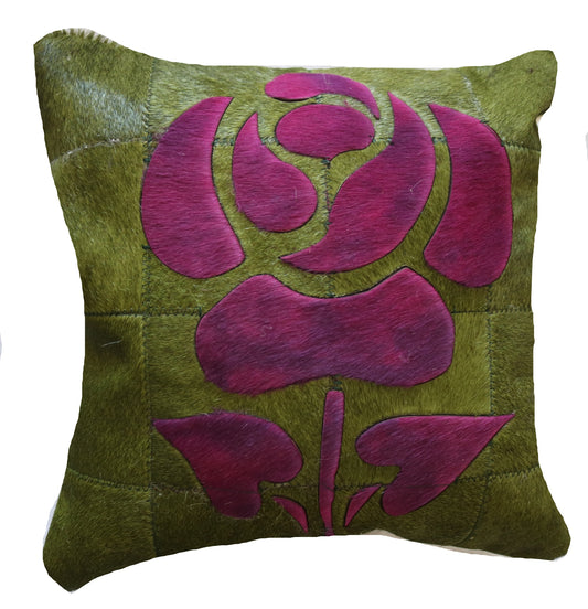300436 Coussin  Peau de Vache Cowhide Pillow  Collection Quebecuir Premium