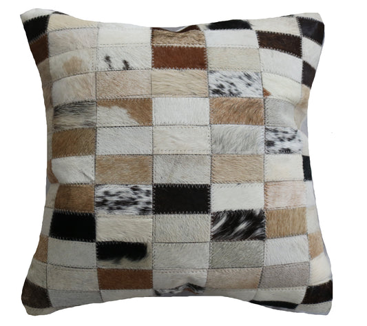 300461 Coussin  Peau de Vache Cowhide Pillow  BIG SIZE  Collection Quebecuir Premium
