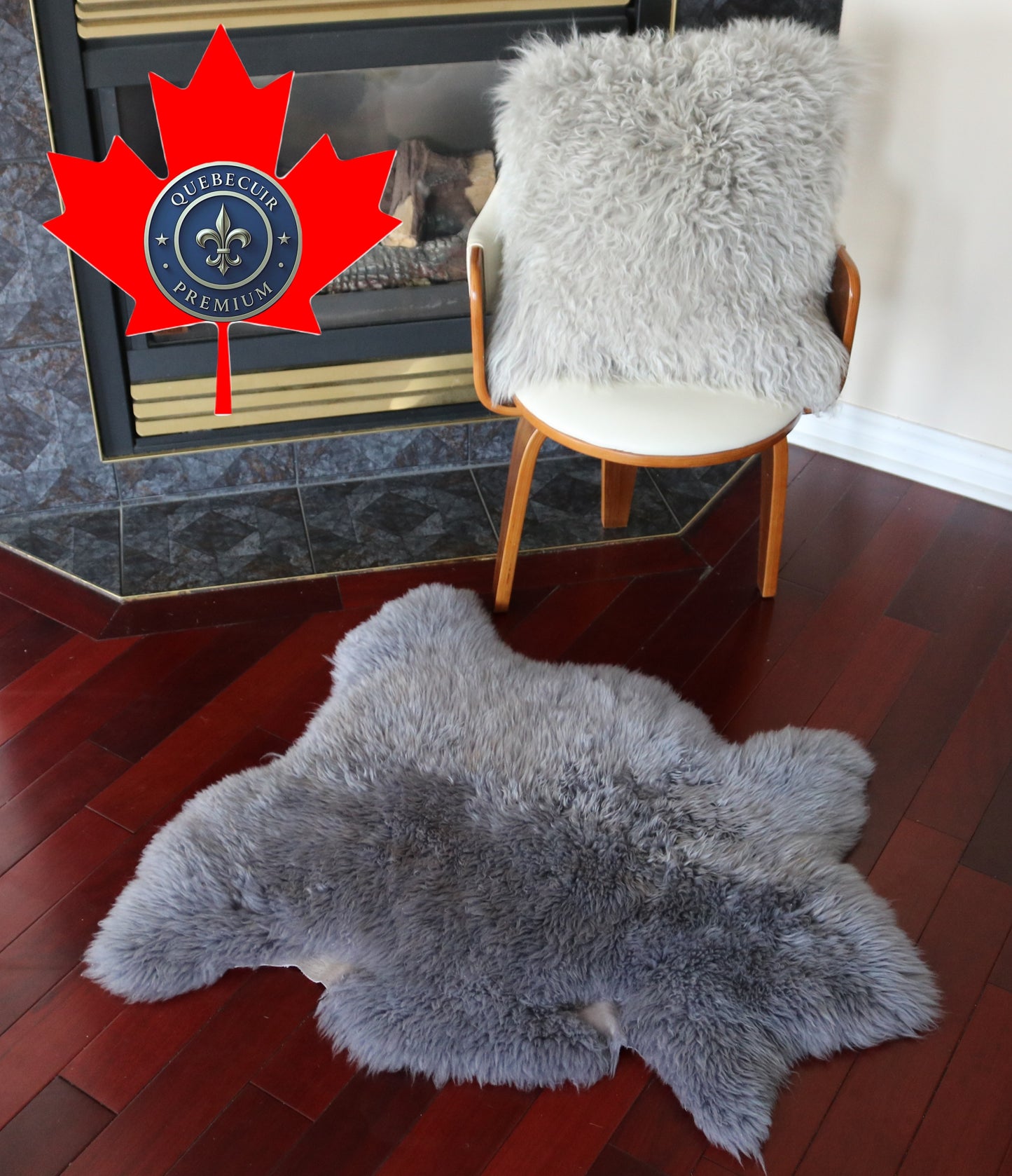 300463  peau de Mouton Sheepskin  Collection Quebecuir Rustique  X 1