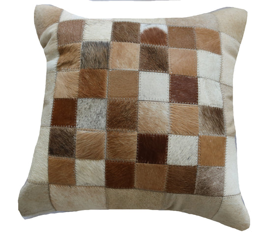 300472 Coussin  Peau de Vache Cowhide Pillow  BIG SIZE  Collection Quebecuir Premium