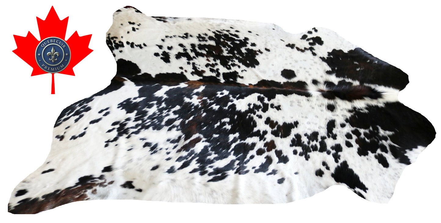 99177 - Cowhide Rug Tapis Peau de Vache  SUPER  BIG  SIZE XXXL - Collection Quebecuir Premium