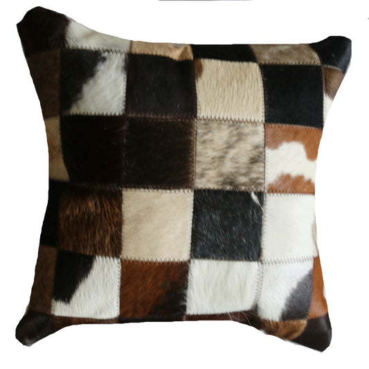 300491 Coussin  Peau de Vache Cowhide Pillow  BIG SIZE  Collection Quebecuir Premium