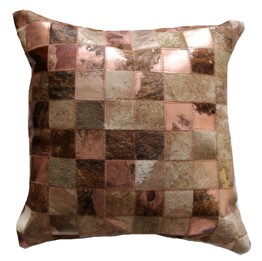 300498 Coussin Peau de Vache Cowhide Pillow BIG SIZE Collection Quebecuir Premium
