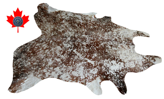 99194 - Cowhide Rug Tapis Peau de Vache SILVER   METALLIC  - Collection Quebecuir Premium