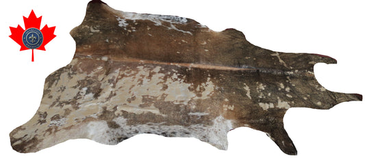 300533 - Cowhide Rug Tapis Peau de Vache  GOLDEN  METALLIC  - Collection Quebecuir Premium