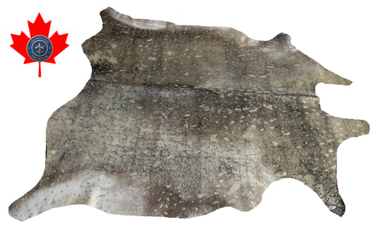 99198- Cowhide Rug Tapis Peau de Vache  GOLDEN METALLIC  - Collection Quebecuir Premium