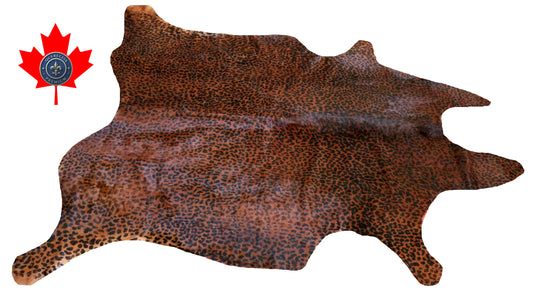 300544 - Cowhide Rug Tapis Peau de Vache LEOPARD - Collection Quebecuir Premium