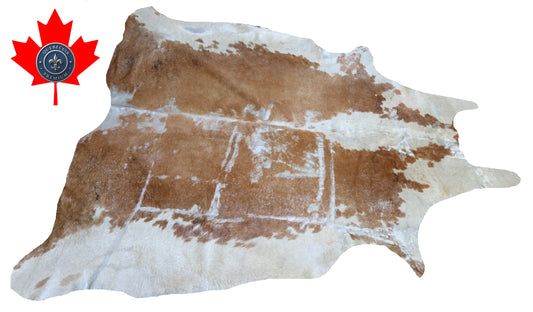 300546 - Cowhide Rug Tapis Peau de Vache METALLIC SILVER  - Collection Quebecuir Premium