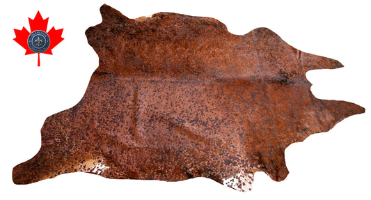 300606- Cowhide Rug Tapis Peau de Vache -ACID WASH  Collection Quebecuir Premium