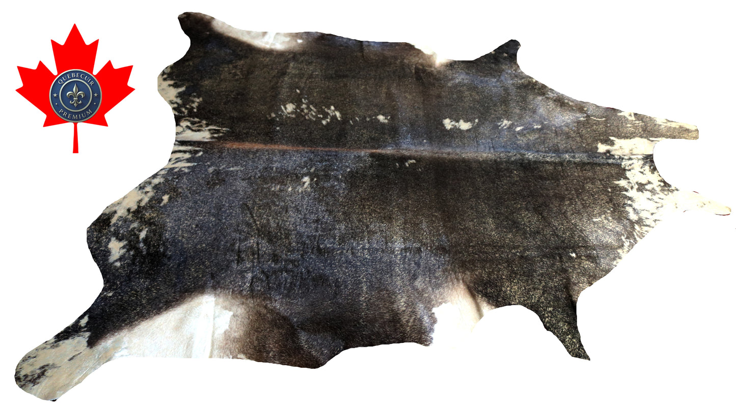 300607- Cowhide Rug Tapis Peau de Vache -GOLDEN METALLIC  Collection Quebecuir Premium