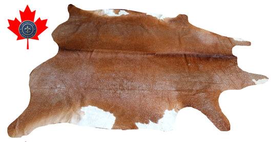 300613- Cowhide Rug Tapis Peau de Vache -SILVER METALLIC Collection Quebecuir Premium