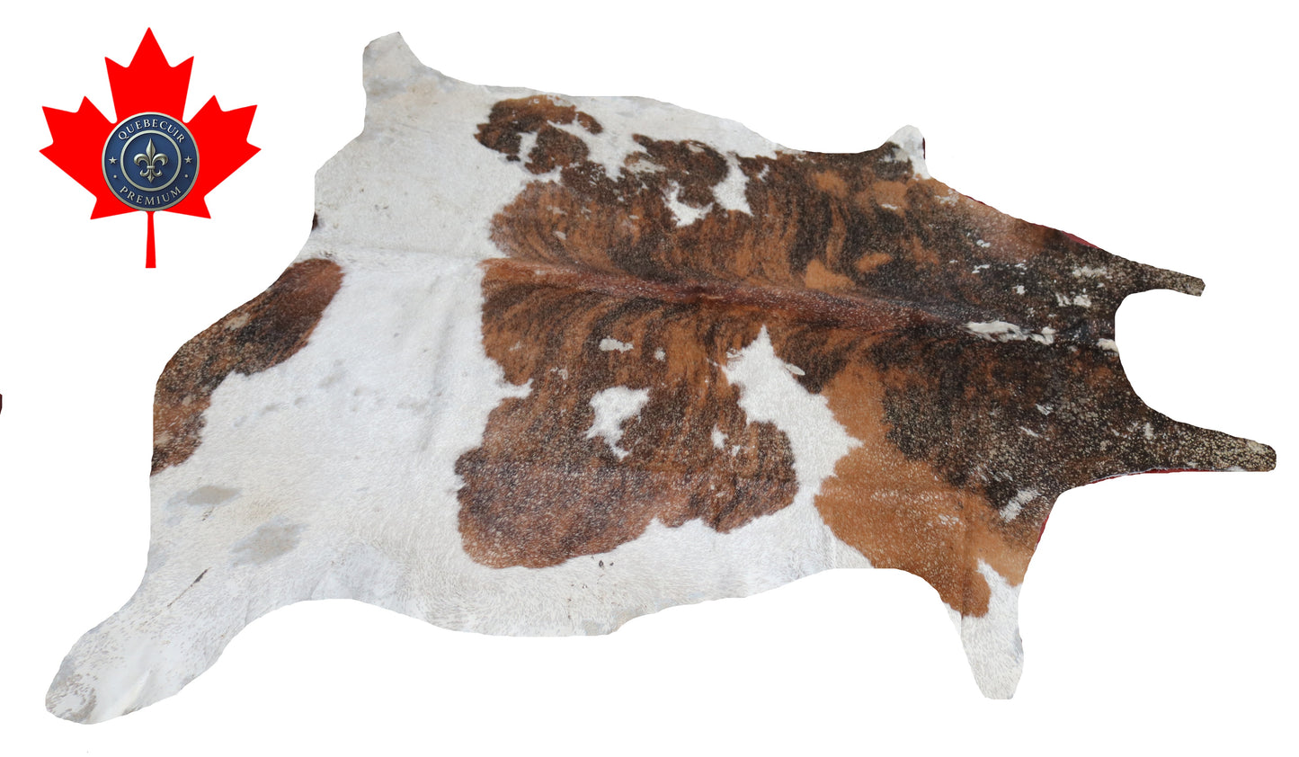 300626- Cowhide Rug Tapis Peau de Vache  GOLDEN METALLIC - Collection Quebecuir Premium