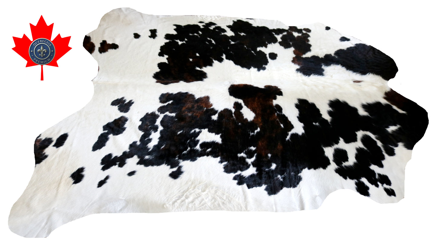 99213- Cowhide Rug Tapis Peau de Vache SUPER BIG SIZE XXXL - Collection Quebecuir Premium