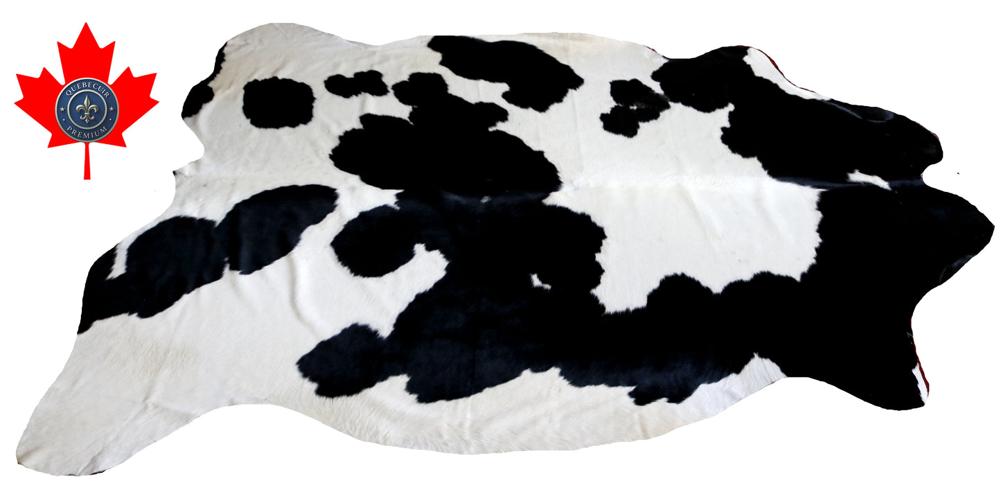 99214- Cowhide Rug Tapis Peau de Vache SUPER BIG SIZE XXXL - Collection Quebecuir Premium