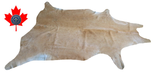 300642- Cowhide Rug Tapis Peau de Vache  METALLIC SILVER - Collection Quebecuir Premium