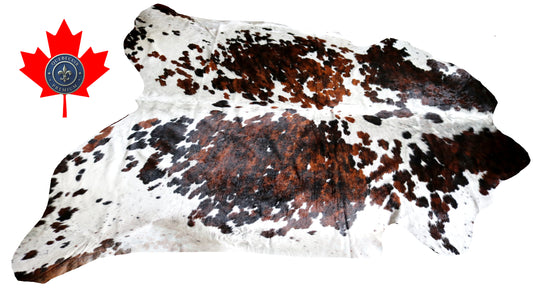 99238- Cowhide Rug Tapis Peau de Vache SUPER BIG SIZE XXXL - Collection Quebecuir Premium